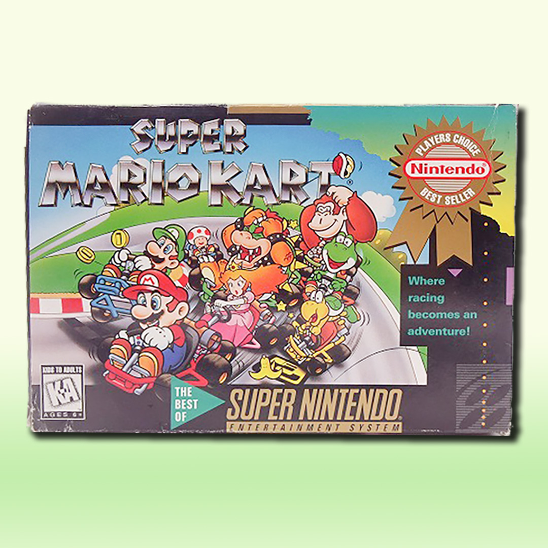 Lot 026　Super Mario Kart SNES Game Soft